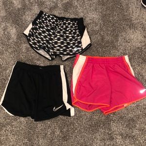 Lot of  3 Nike Dri-Fit shorts Size S